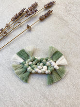 Load image into Gallery viewer, &quot;Cypress&quot; Tie-Dye Macrame Bow (Clip)
