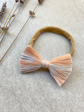 Load image into Gallery viewer, &quot;Daisy&quot; Tie-Dye Macrame Bow (Headband)
