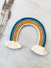 Load image into Gallery viewer, The &quot;Brooke” Macrame Rainbow Cake Topper
