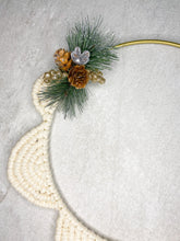 Load image into Gallery viewer, Macrame Christmas Wreath

