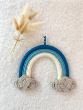 Load image into Gallery viewer, Cloud Macrame Rainbow Wall Hanging
