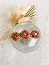 Load image into Gallery viewer, &quot;Daisy Chain&quot; Macrame Bow - Rust
