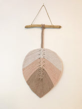Load image into Gallery viewer, Knotty Alex Macrame Leaf Hanging
