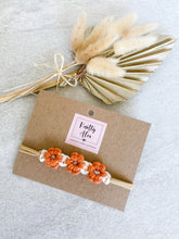 Load image into Gallery viewer, &quot;Daisy Chain&quot; Macrame Bow - Burnt Orange

