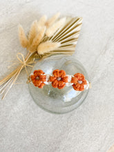 Load image into Gallery viewer, &quot;Daisy Chain&quot; Macrame Bow - Burnt Orange
